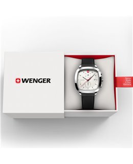 Montre homme cuir artificiel Wenger Vintage Classic Chrono